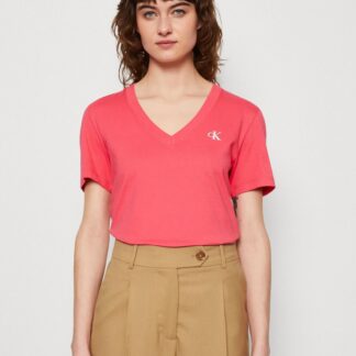 Calvin Klein Jeans Women's Pink V-Neck T-Shirt