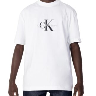 Calvin Klein Jeans Men's White Printed T-Shirt - Spring/Summer Essential