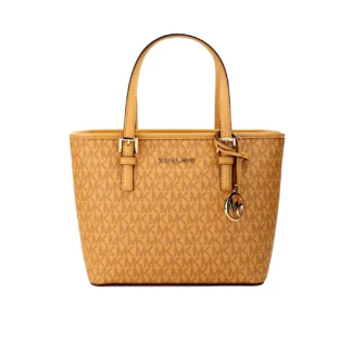 Michael Kors Jet Set XS Carryall Top Zip Tote Bag in Cider