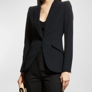 Alexander McQueen Women's Peaked Lapel Blazer Jacket