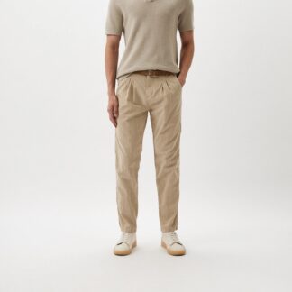 Baldinini Trend Beige Cotton Chino Trousers for Men
