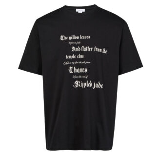 Alexander McQueen Cotton T-Shirt with Contrasting Maxi Print