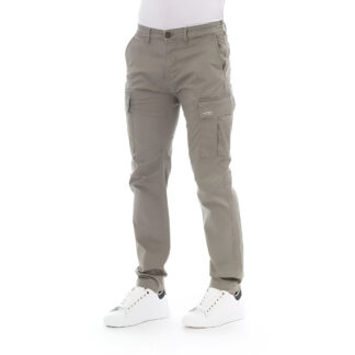 Baldinini Trend Beige Cargo Trousers with Side Pockets for Men