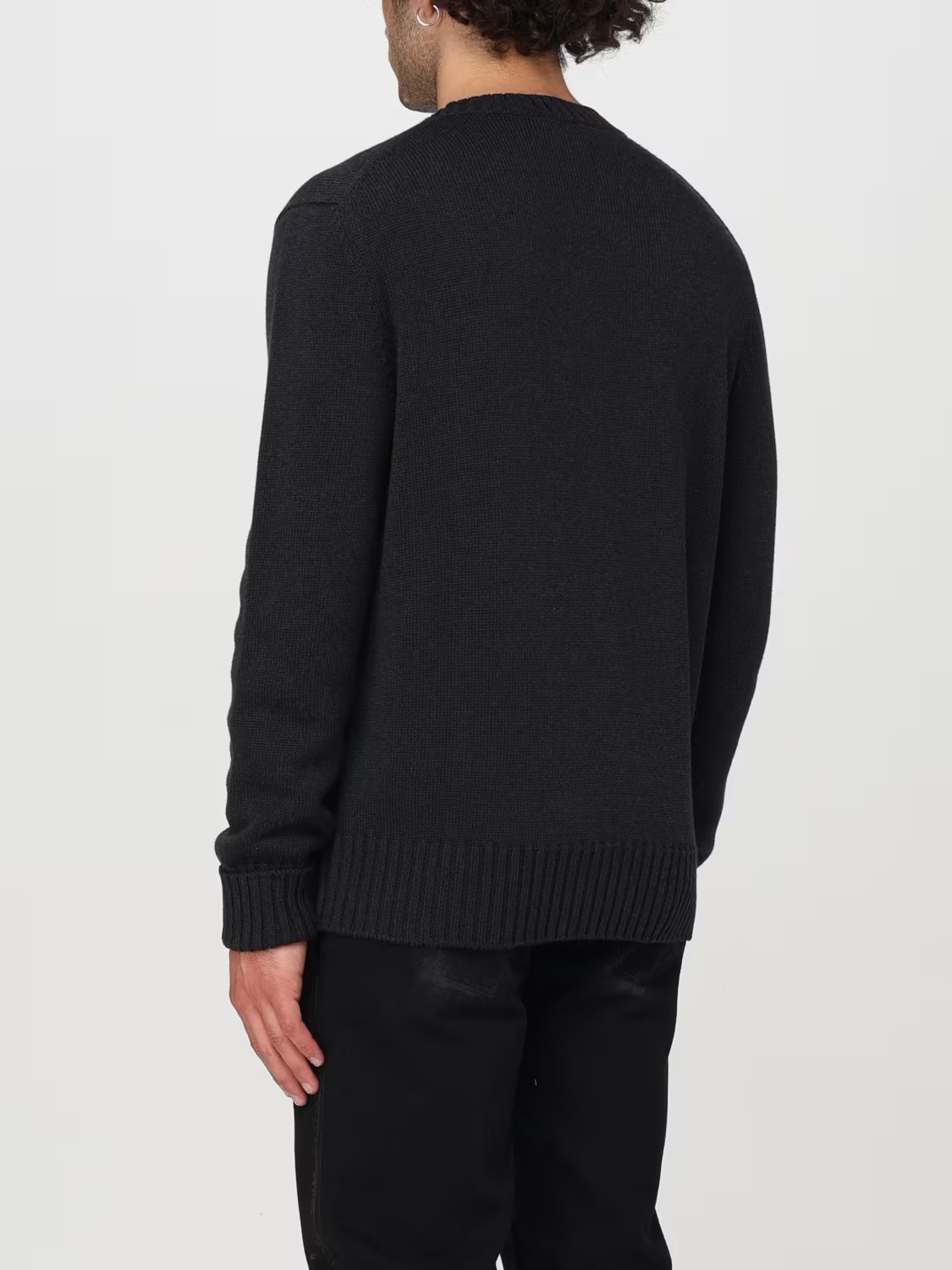 Alexander McQueen Cotton Sweater with Embroidered Logo - Image 3