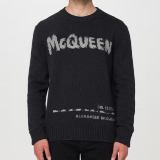 Alexander McQueen Cotton Sweater with Embroidered Logo