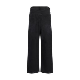 Balenciaga Cotton Denim Baggy Pants