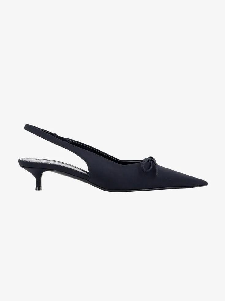 Balenciaga Bow Slingback Pumps with Kitten Heel - Image 5