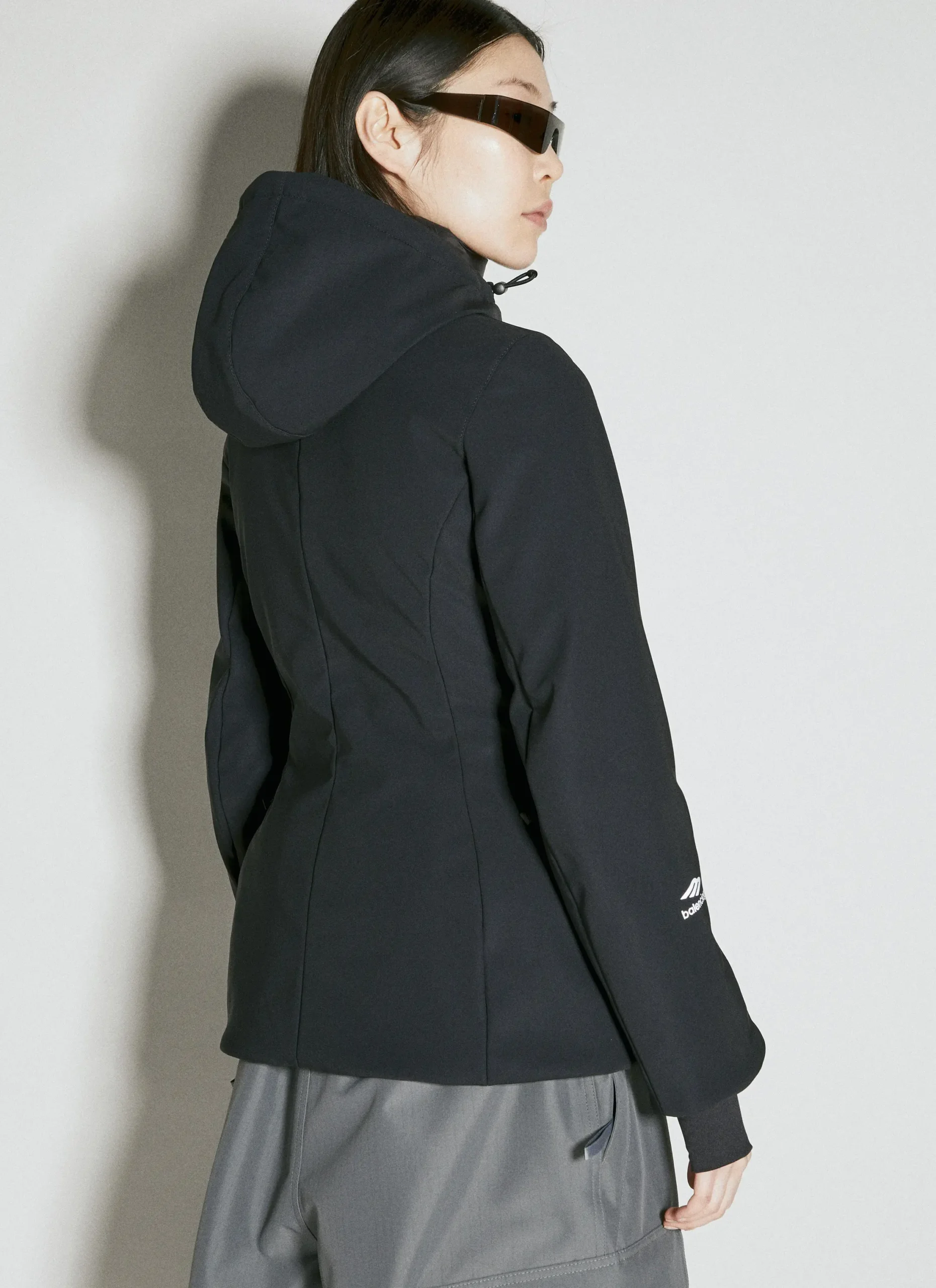 Balenciaga Quilted Down Jacket with High Collar and Adjustable Fit - Image 4