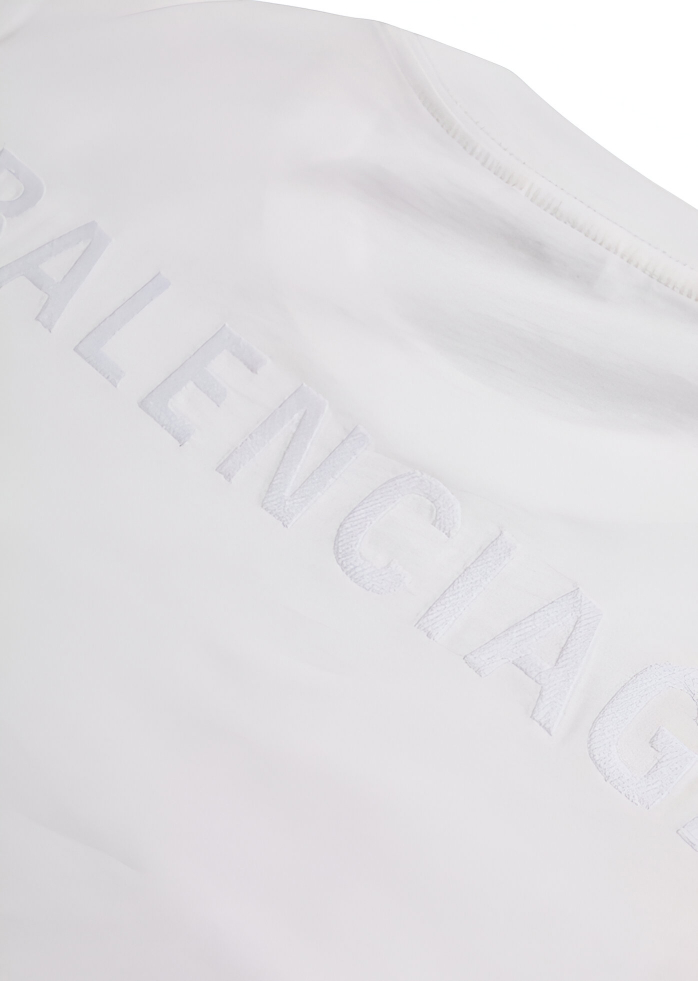 Balenciaga Cotton Crew Neck T-Shirt - Image 5