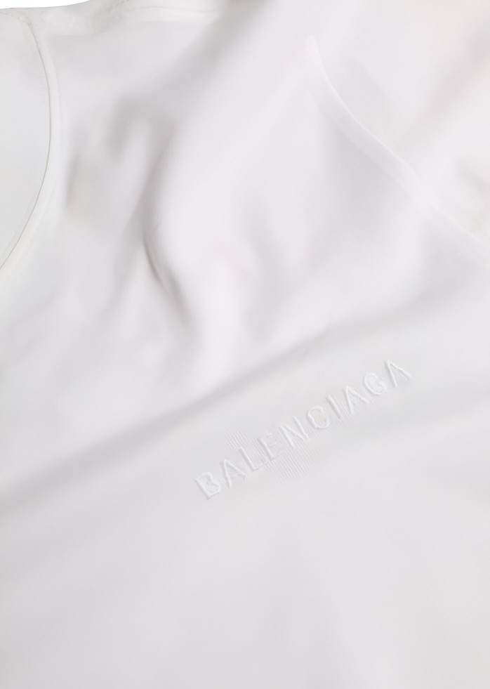 Balenciaga Cotton Crew Neck T-Shirt - Image 6