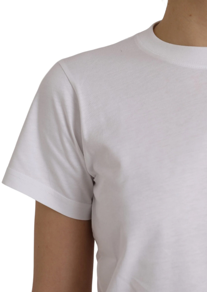 Balenciaga Cotton Crew Neck T-Shirt - Image 3