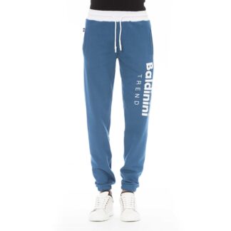 Baldinini Trend Blue Fleece Sport Pants for Men – Luxury Casual Comfort