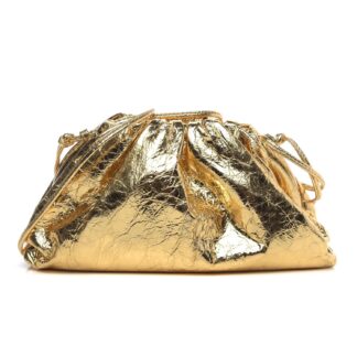Bottega Veneta Gold Leather Wallet