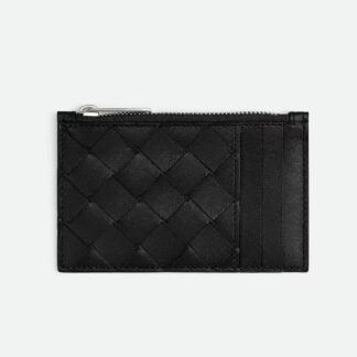 Bottega Veneta Intrecciato VN Calfskin Card Holder with Zip
