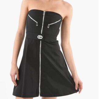 Bottega Veneta Nylon Stretch Bomber Short Dress