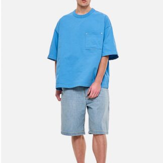 Bottega Veneta Oversized Cotton Jersey T-Shirt with Studded Pocket