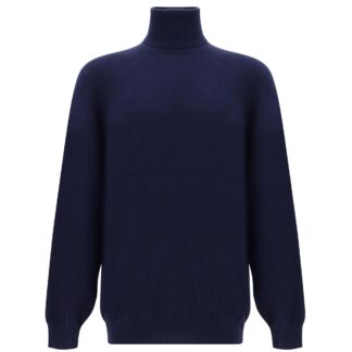Brunello Cucinelli Cashmere Turtleneck Sweater with High Collar