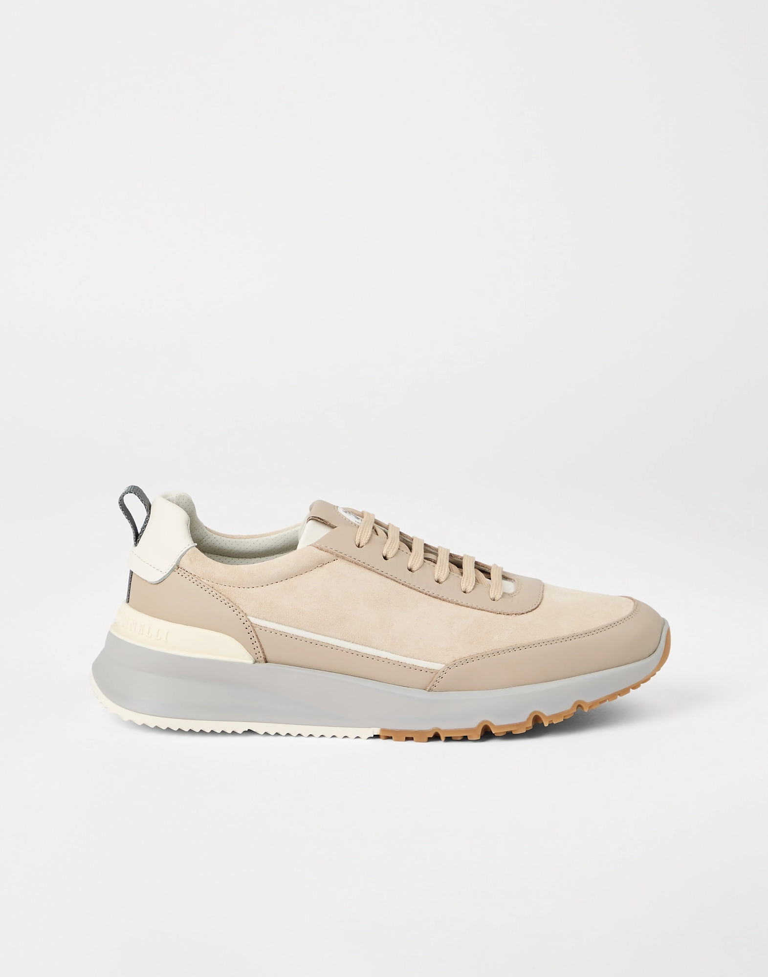 Brunello Cucinelli Luxe Lace-Up Sneakers with Embossed Monogram - Image 6