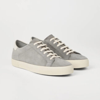 Brunello Cucinelli Calfskin Suede Sneakers with Signature Heel Label