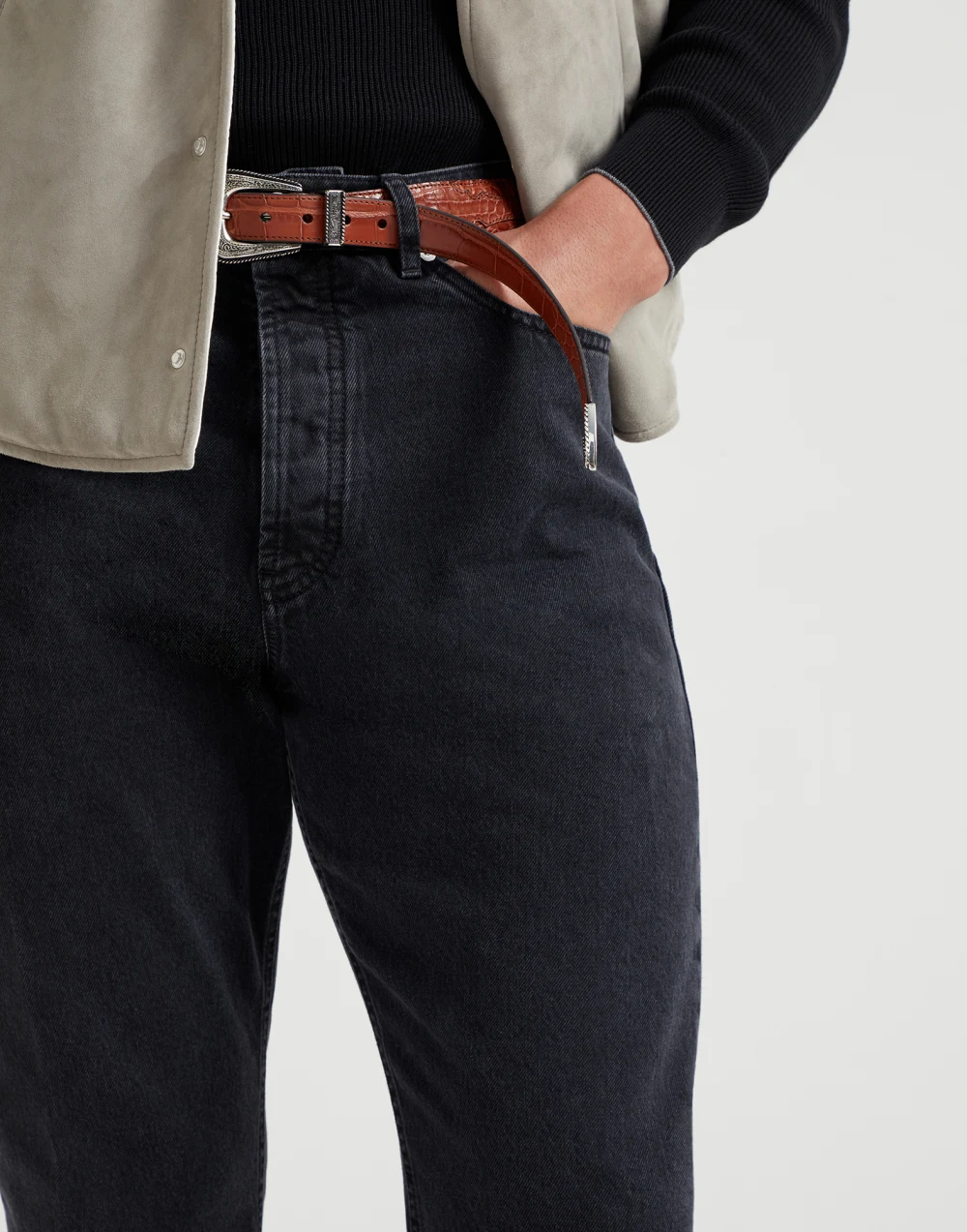 Brunello Cucinelli Men's Cotton Denim Pants - Image 5