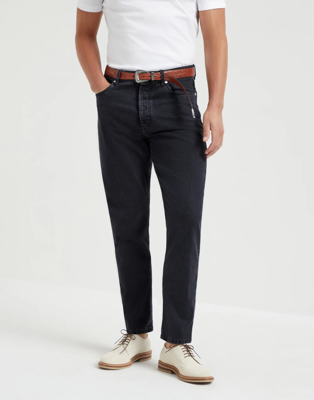 Brunello Cucinelli Men's Cotton Denim Pants - Image 2