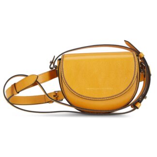 Brunello Cucinelli Leather Mini Sling & Waist Bag in Light Brown