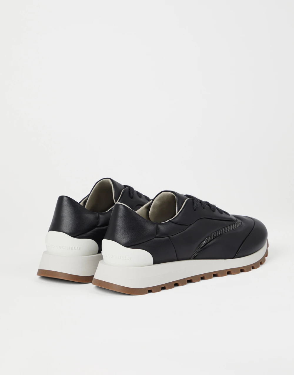 Brunello Cucinelli Leather Sneakers with Suede Details - Image 5
