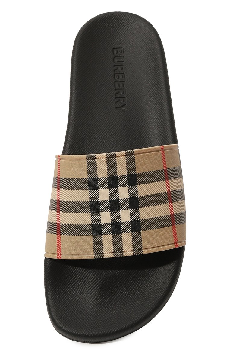Burberry Furley Sandals with Iconic Check Pattern and Logo Insole - Image 4