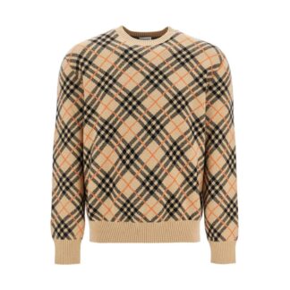 Burberry Cashmere Sweater with Archivio Check Pattern