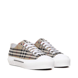 Burberry Cotton TNR Jacke Sneakers with Iconic Nova Check