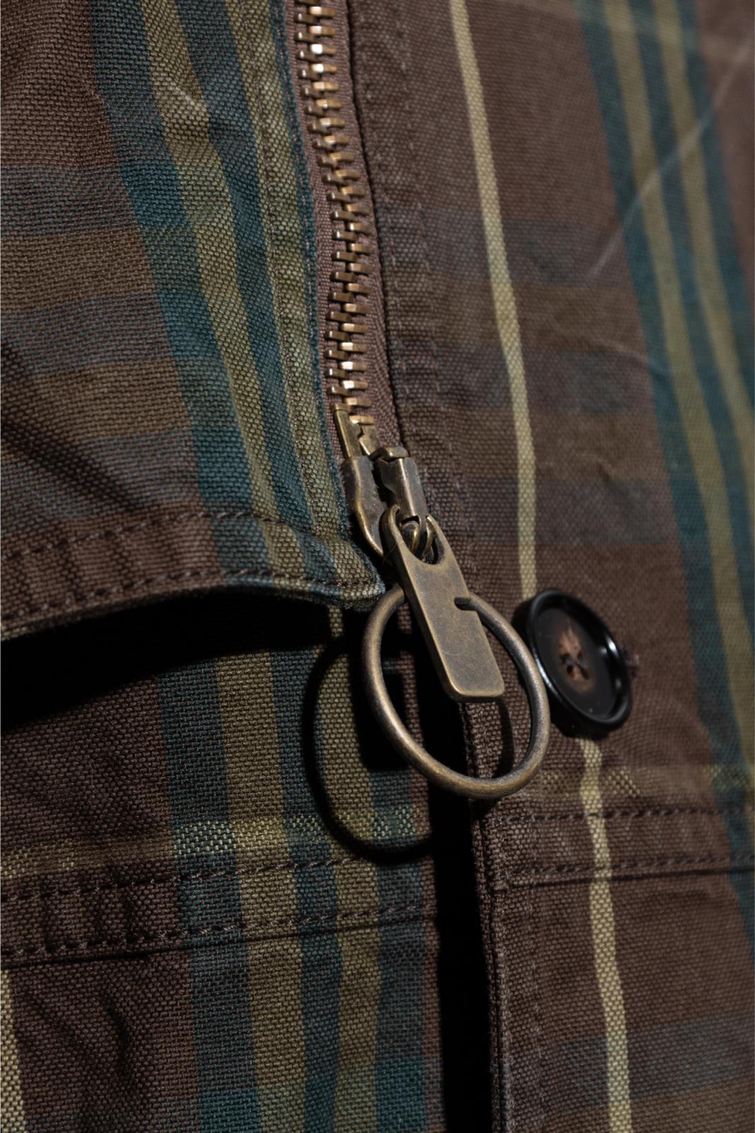 Burberry Cotton Double-Breasted Trench Jacket with Archivio Check - Image 5