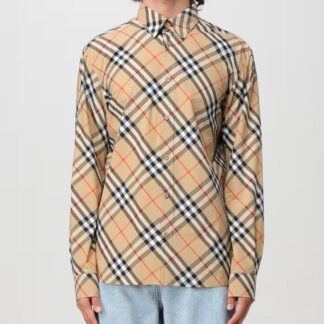 Burberry Archive Check Shirt with Classic Collar and Button Closure
