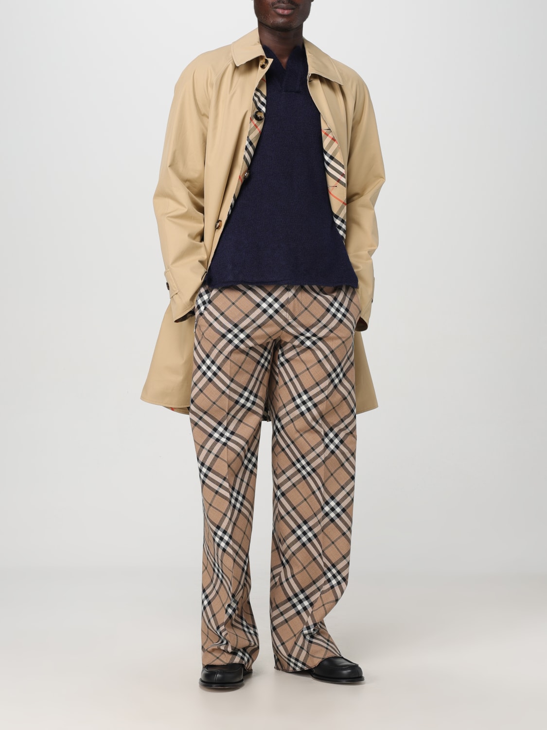 Burberry Cotton Reversible Coat with Iconic Check Pattern - Image 5