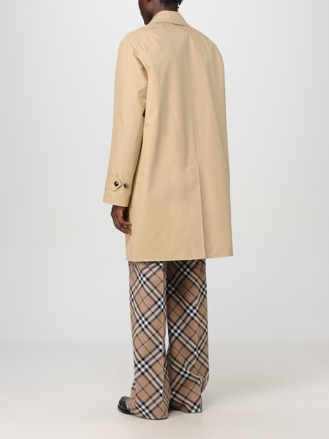 Burberry Cotton Reversible Coat with Iconic Check Pattern - Image 4