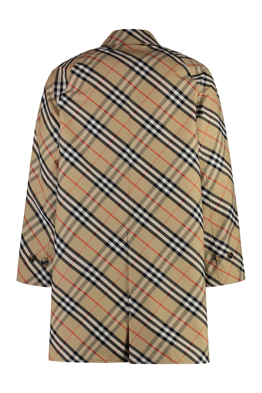 Burberry Cotton Reversible Coat with Iconic Check Pattern - Image 8