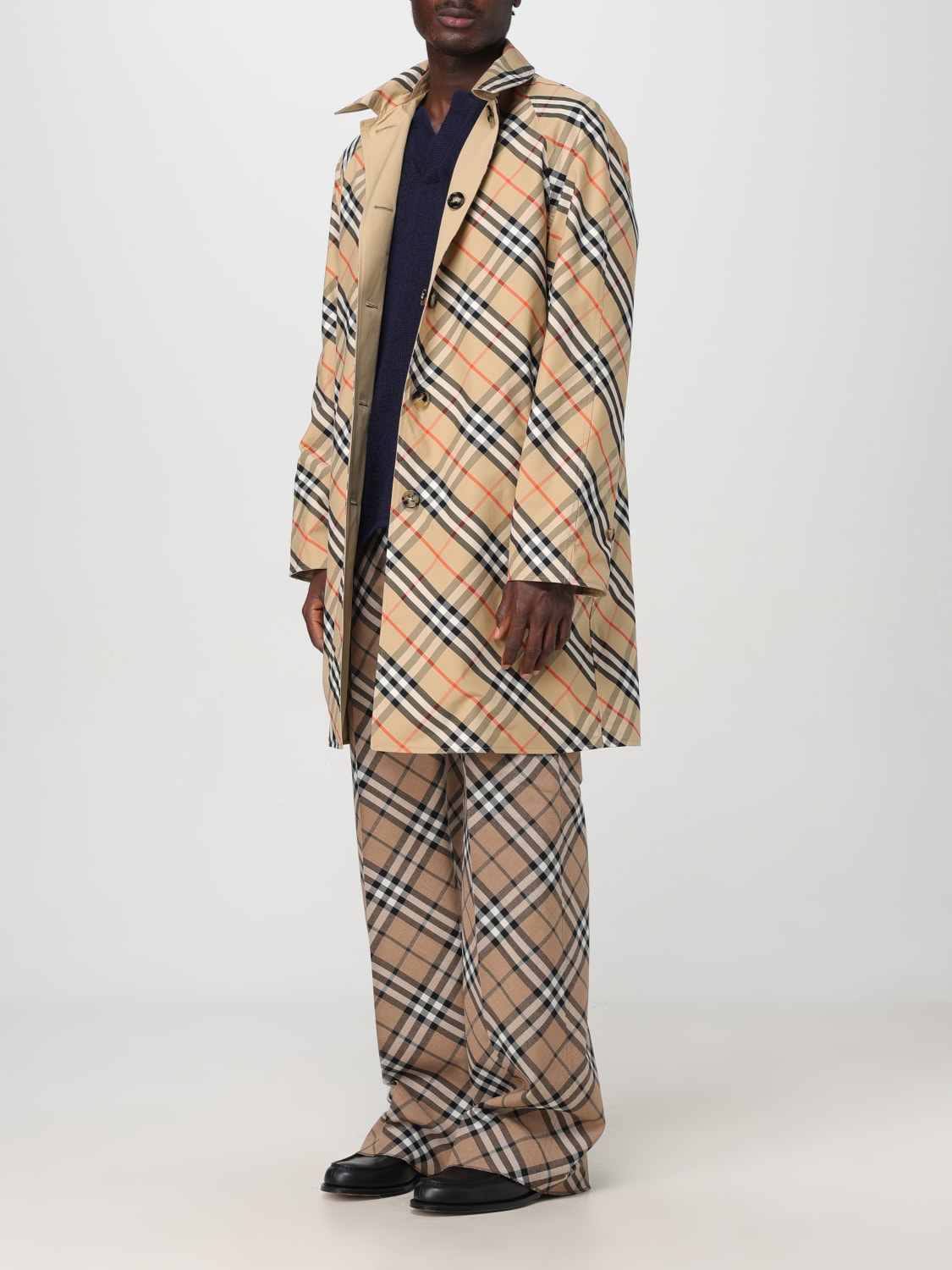Burberry Cotton Reversible Coat with Iconic Check Pattern - Image 2