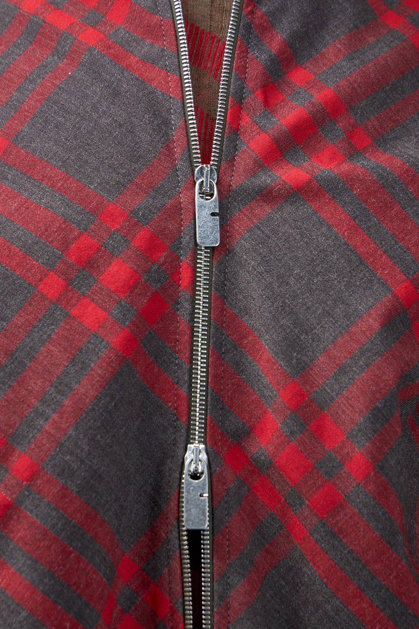 Burberry Jacket with Archivio Check and Ribbed Wool Details - Image 6