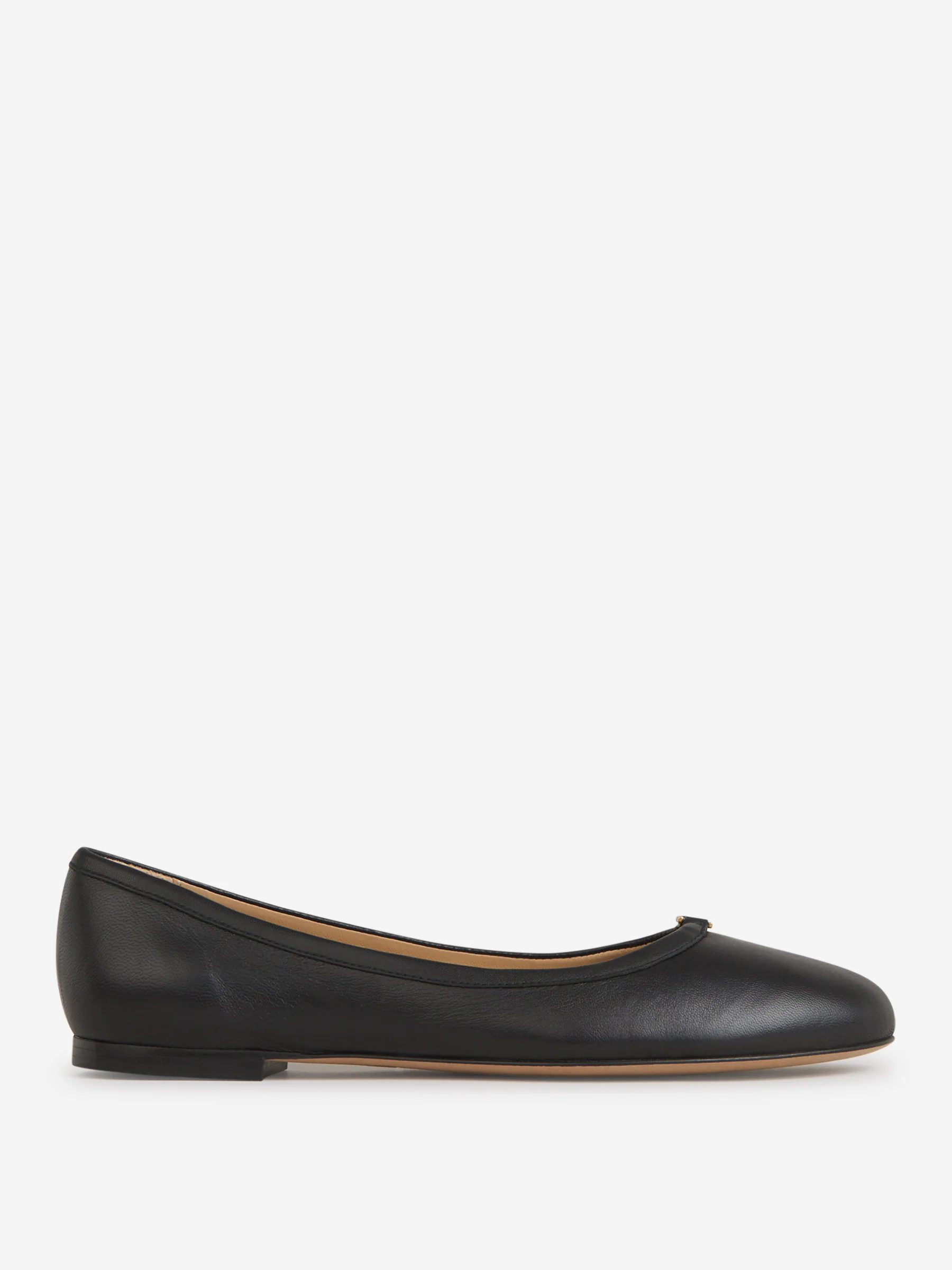 Chloé Calfskin Marcie Ballerinas with Gold-Tone Detail - Image 5