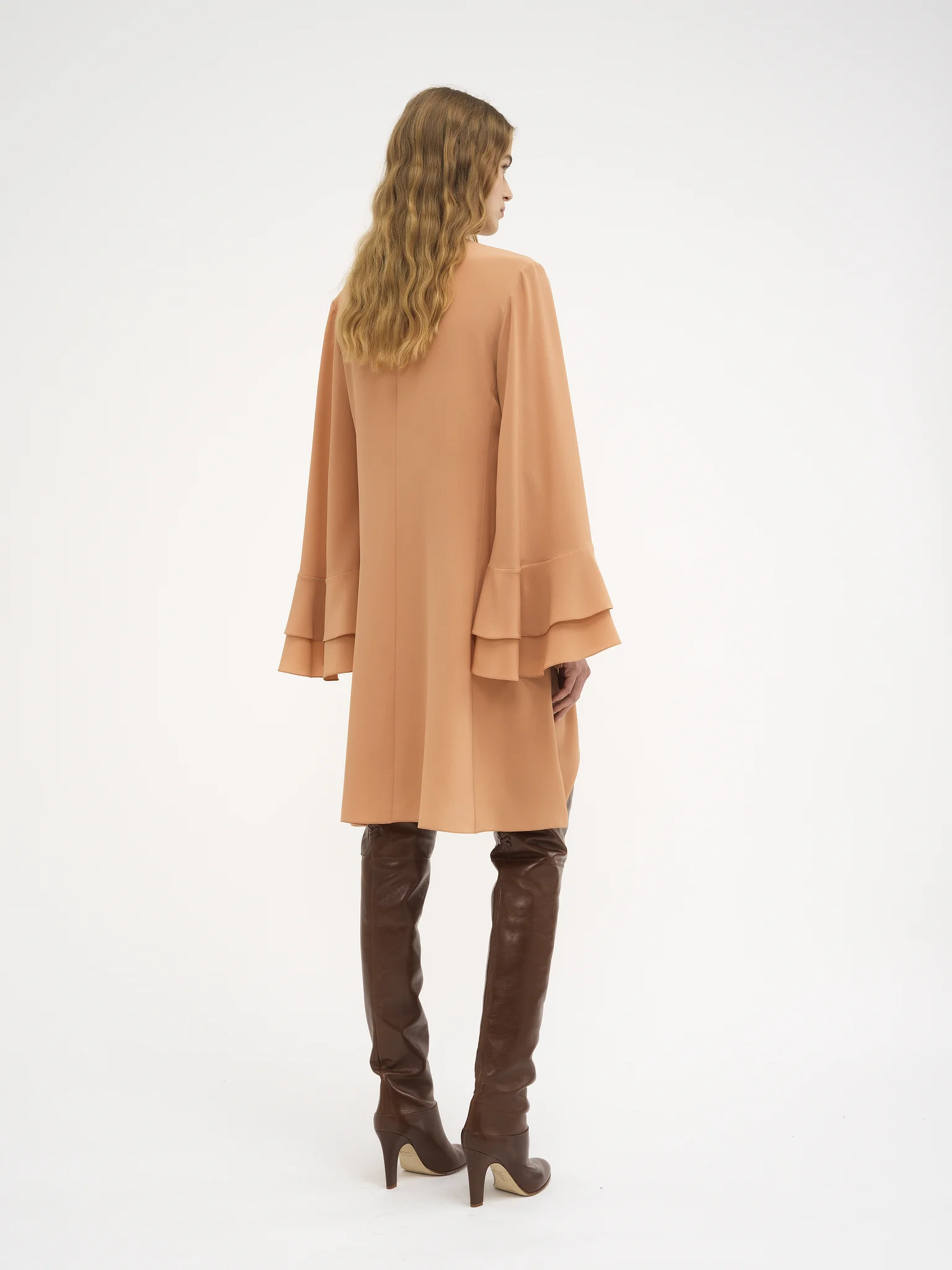 Chloé Silk Chemisier Midi Dress - Image 3