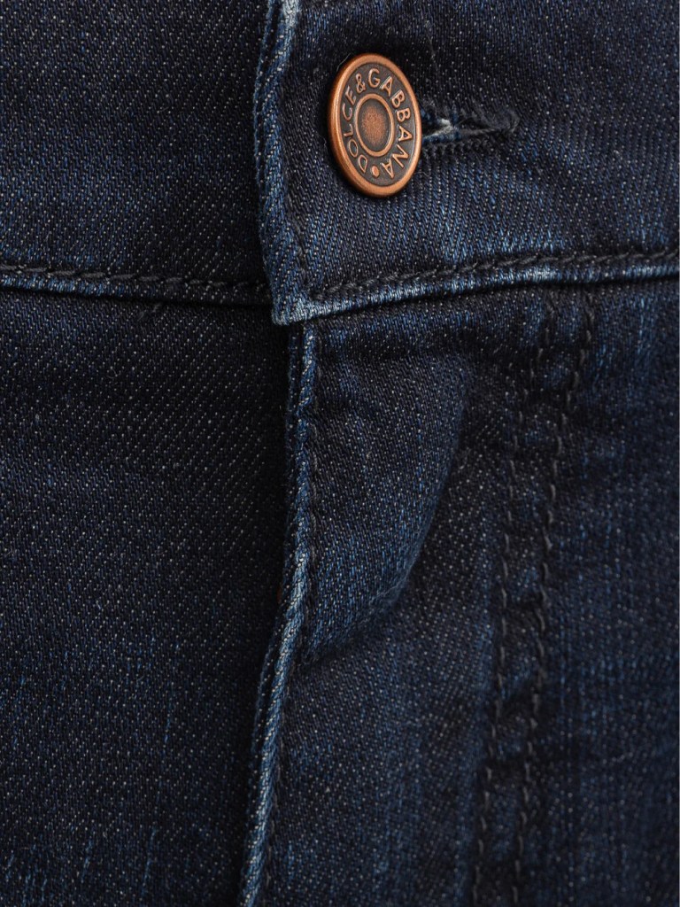 Dolce & Gabbana Blue Cotton Jeans & Pants - Image 4