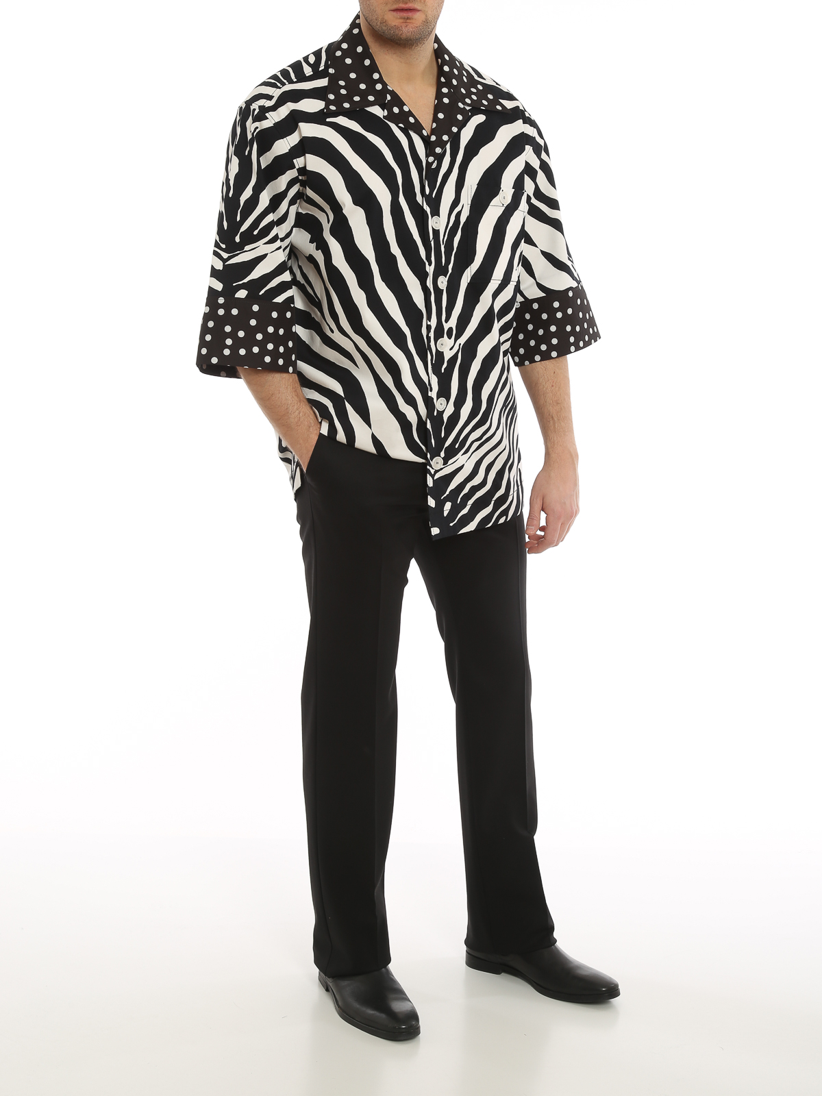 Dolce & Gabbana Oversized Animal Print Button-Down Shirt - Image 5