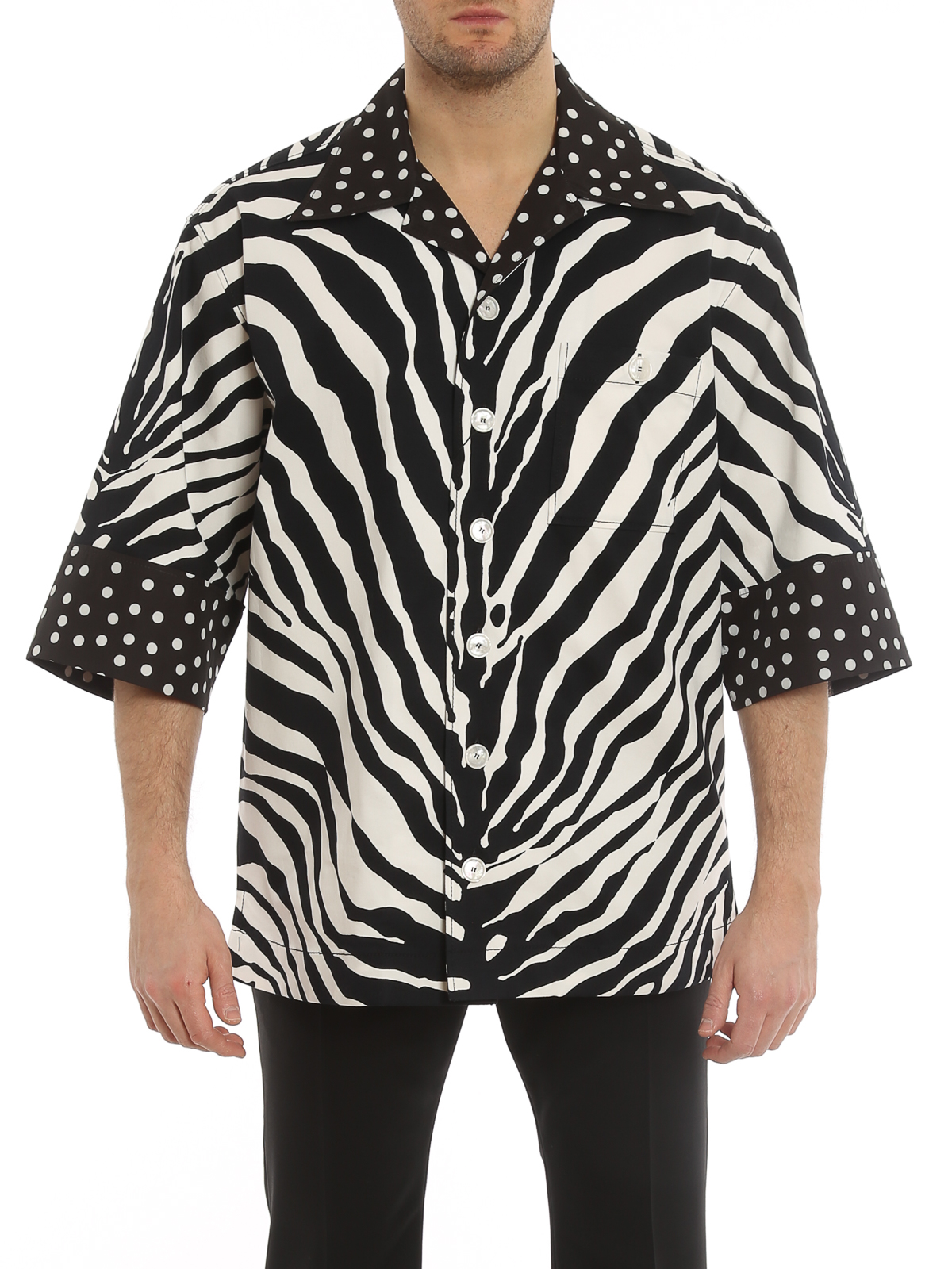 Dolce & Gabbana Oversized Animal Print Button-Down Shirt - Image 2