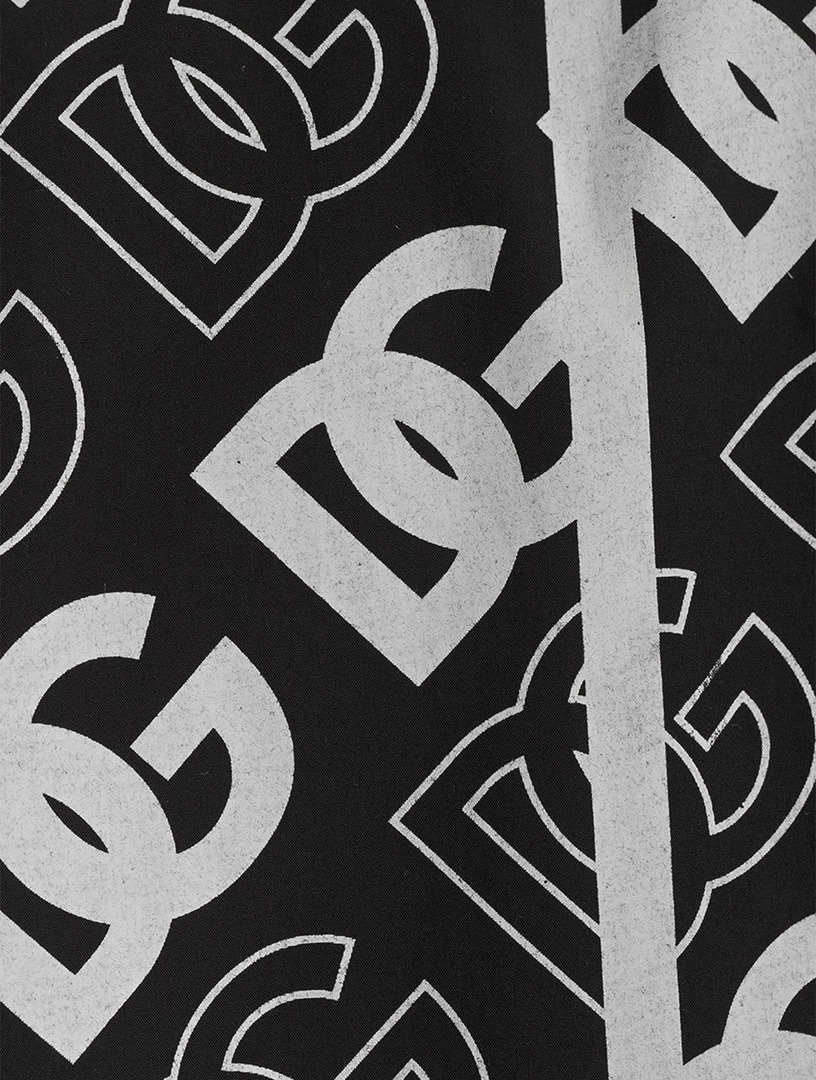 Dolce & Gabbana Authentic Logo Print Button-Down Shirt - Image 7