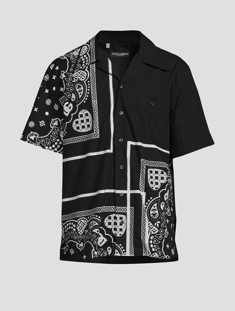 Dolce & Gabbana Authentic Logo Print Button-Down Shirt - Image 6