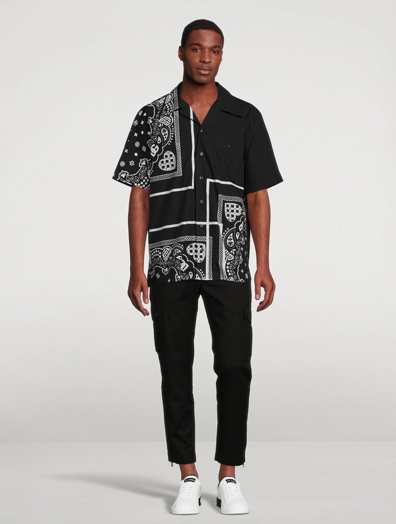 Dolce & Gabbana Authentic Logo Print Button-Down Shirt - Image 5