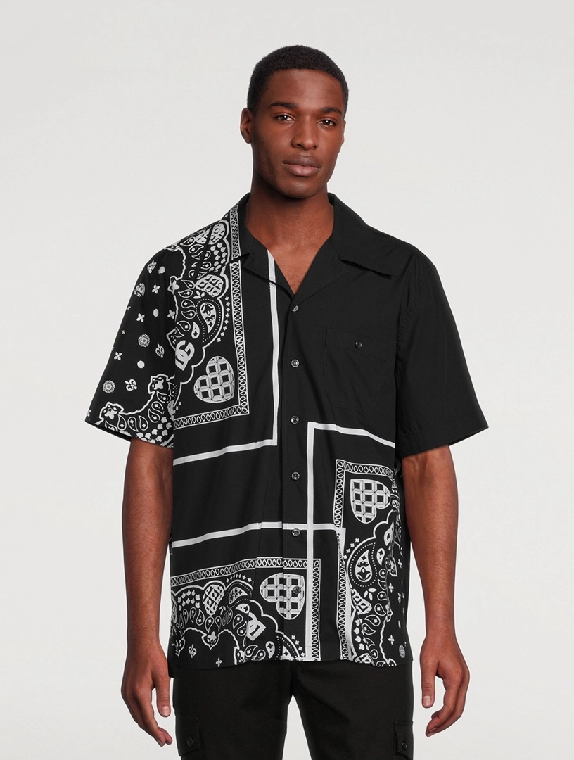 Dolce & Gabbana Authentic Logo Print Button-Down Shirt - Image 2