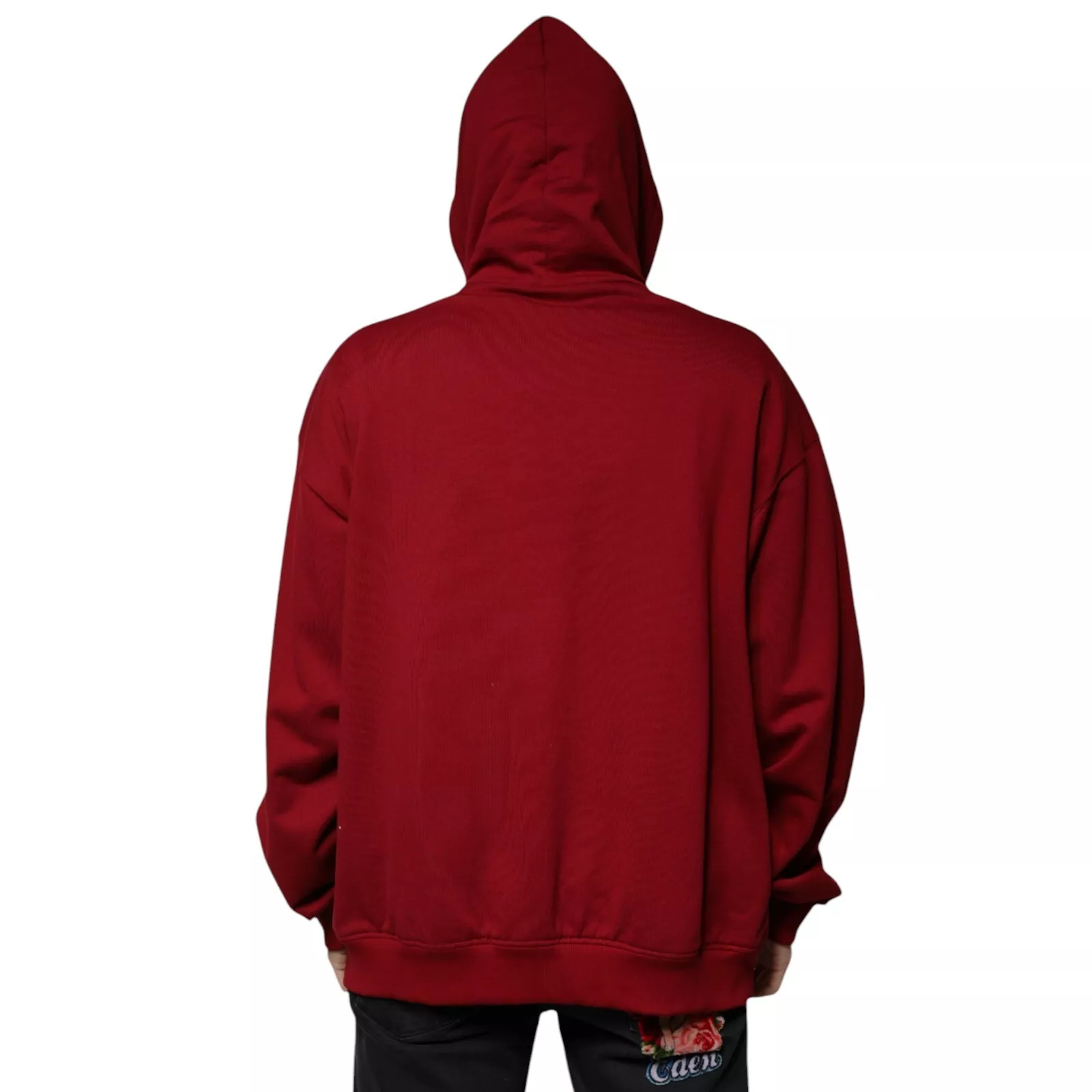 Dolce & Gabbana Red Hooded Full Zip Sweatshirt - Image 4