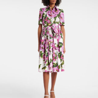 Dolce & Gabbana Peony Print Chemisier Dress
