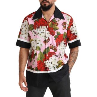 Dolce & Gabbana Multicolor Floral Oversized Cotton Shirt