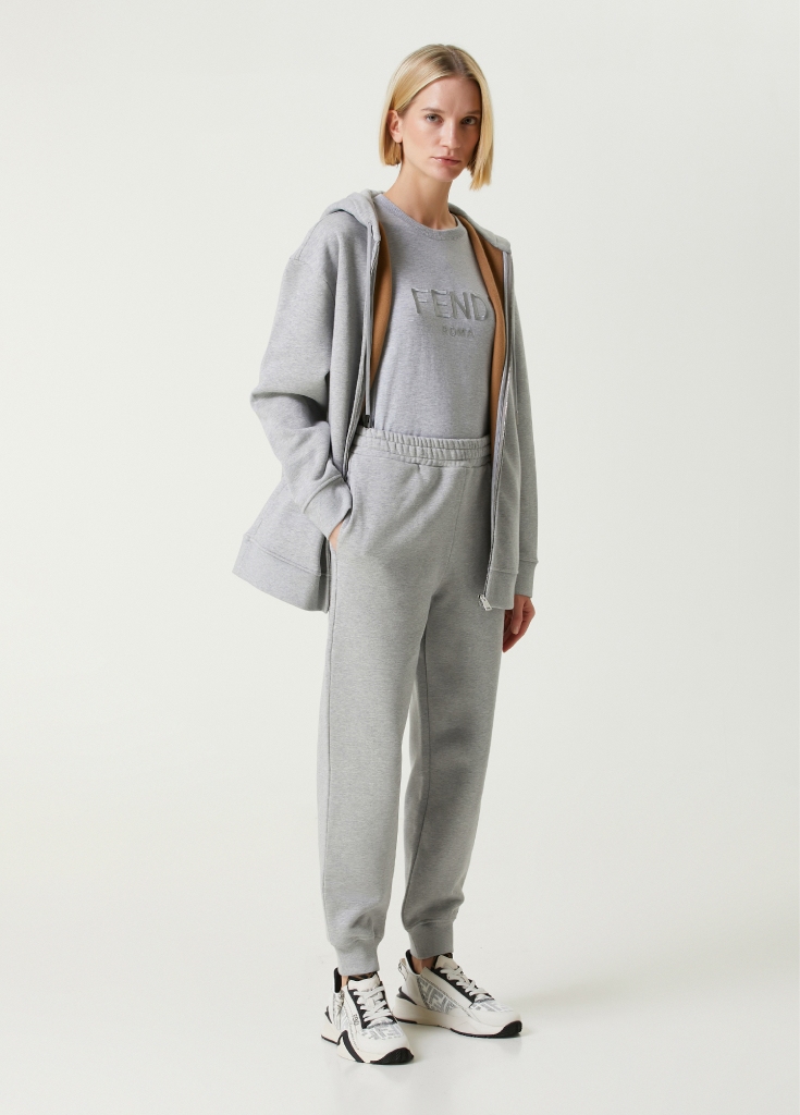 Fendi Monochrome Cotton T-Shirt - Image 4